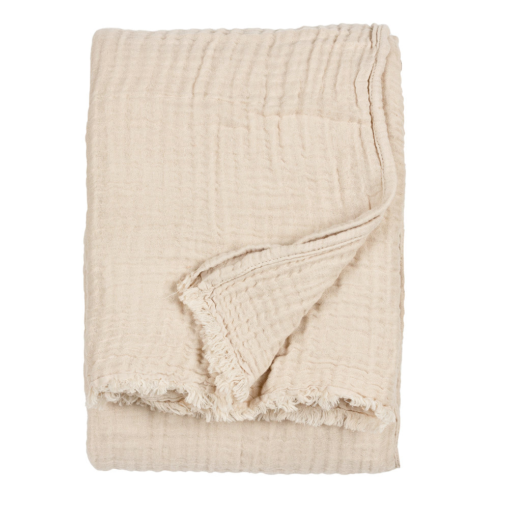 Yard Lark Large Throw Brown W240 x L260cm